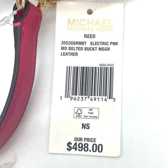 Michael Kors Reed Medium Bucket Messenger Crossbody Bag - Picture 8 of 8